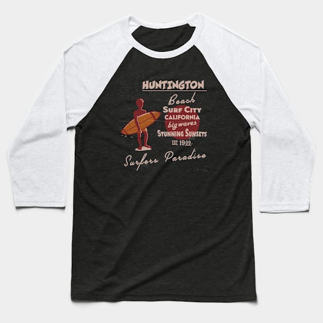 Huntington Beach california Baseball T-Shirt by Alexander Luminova